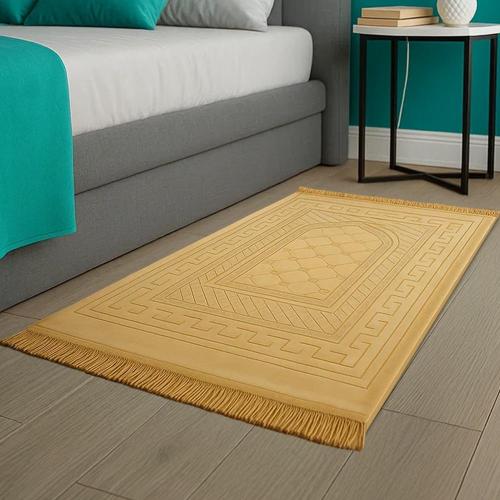 سجادة صلاه ( راحة) مع طبقة فوم ناعم 2 سم - بني فاتح