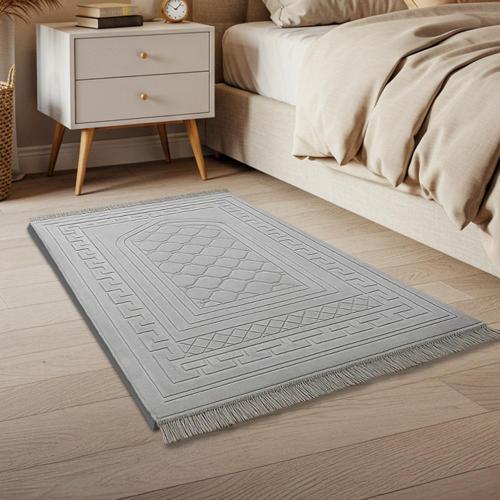 سجادة صلاه ( راحة) مع طبقة الميموري فوم 5 سم - رصاصي