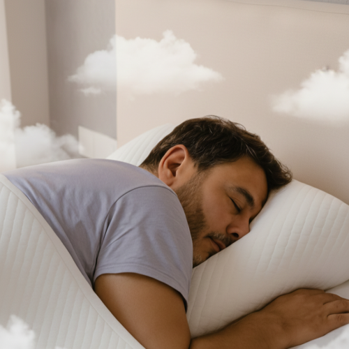 مخدة غُنوة نظام الميموري فوم المجزأ مقاس 48*70 سم