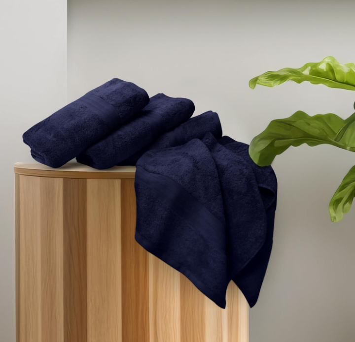 مناشف قطنية فائقة النعومة   كحلي