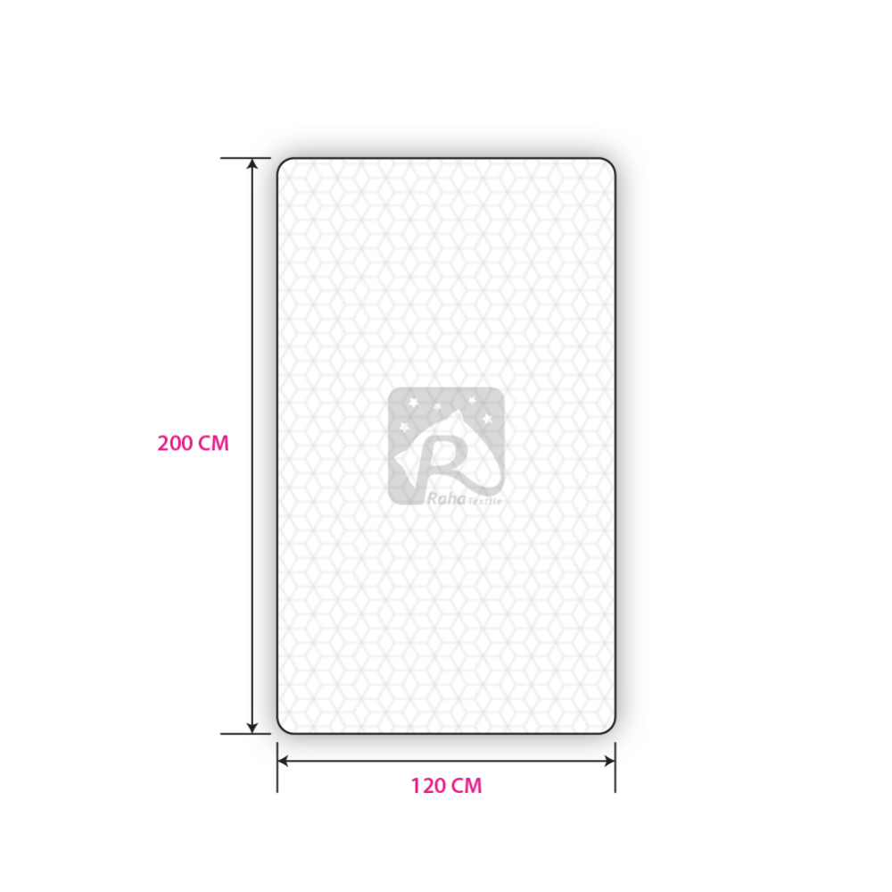 مرتبة طبية مع طبقة الميموري فوم قياس 120*200  سم