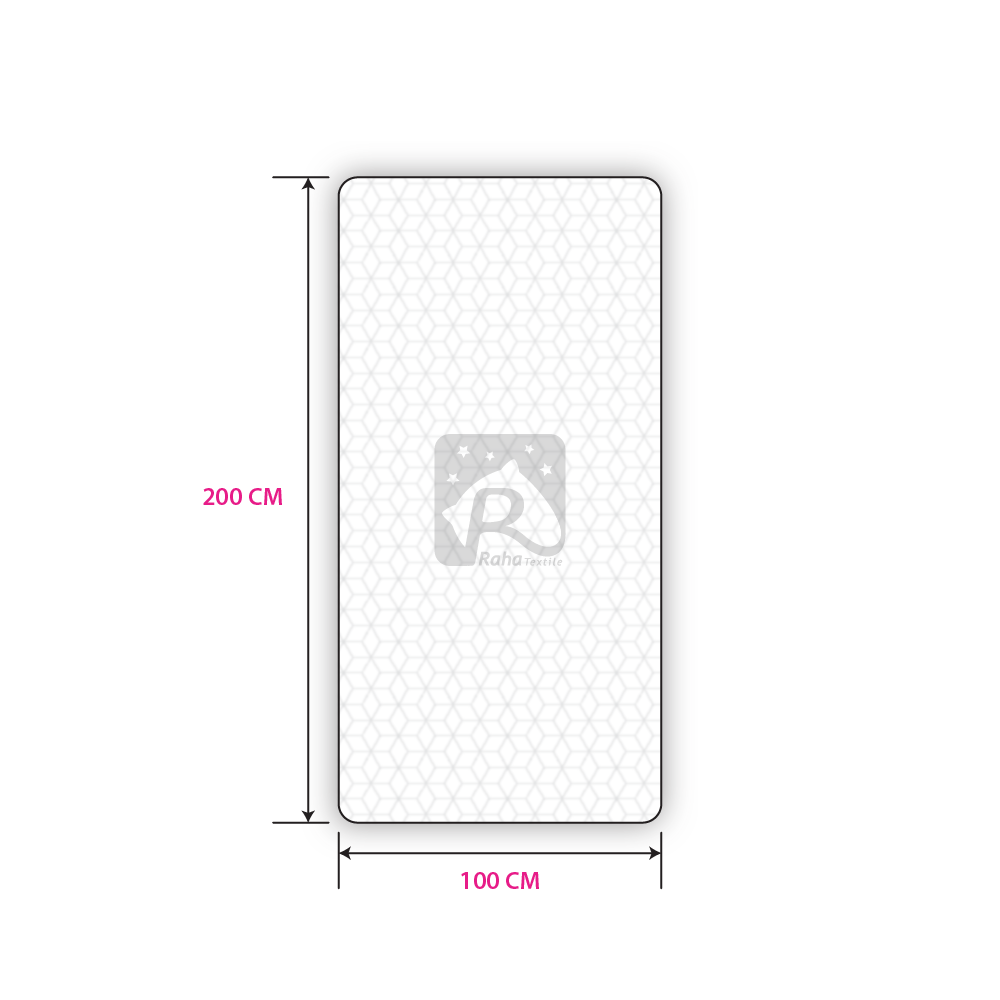 مرتبة طبية مع طبقة الميموري فوم قياس 90*200  سم