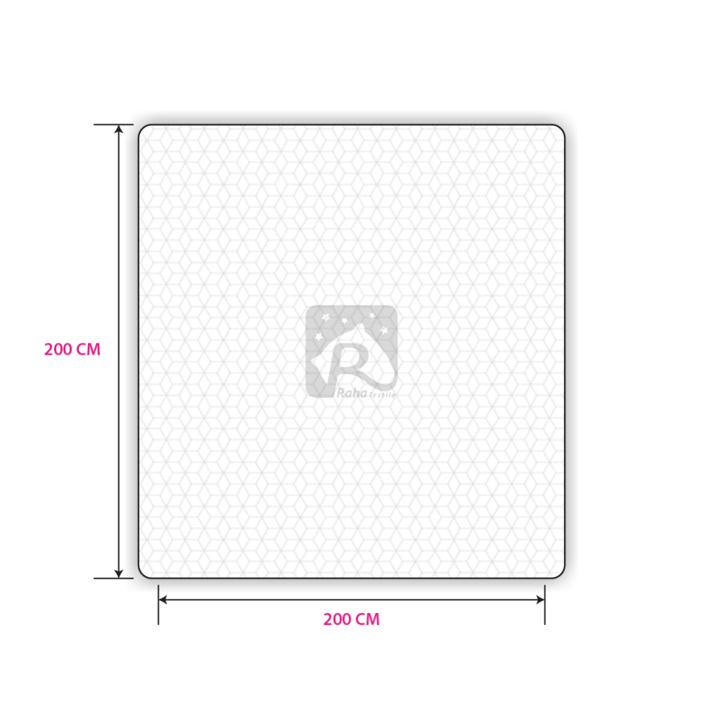 مرتبة طبية مع طبقة الميموري فوم قياس 200*200  سم