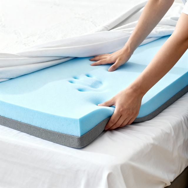 لباد ميموري فوم كول جل 180*200 *8 سم (ماركة TEBE)