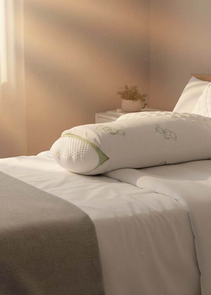 كيس مخدة الجسم غنوة مقاس 137*51*18 سم، قماش بامبو ناعم