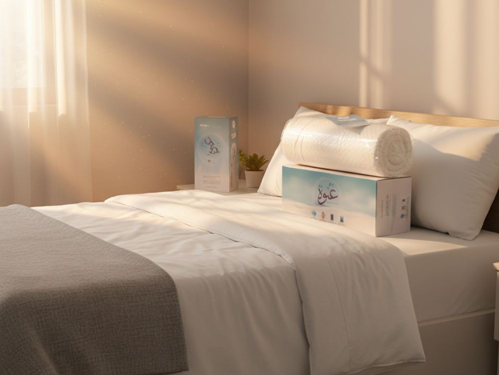 مخدة غُنوة نظام الميموري فوم المجزأ مقاس 48*70 سم